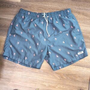 Trunks Surf Swim Flamingo Swim Trunks Sz XL